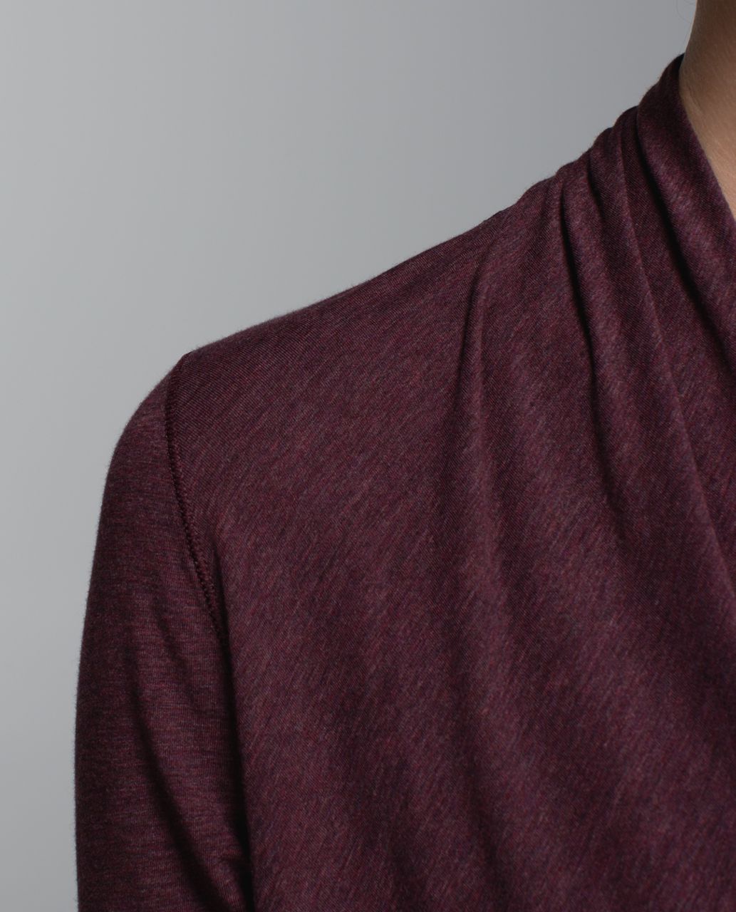 Lululemon Radiant Long Sleeve - Heathered Bordeaux Drama