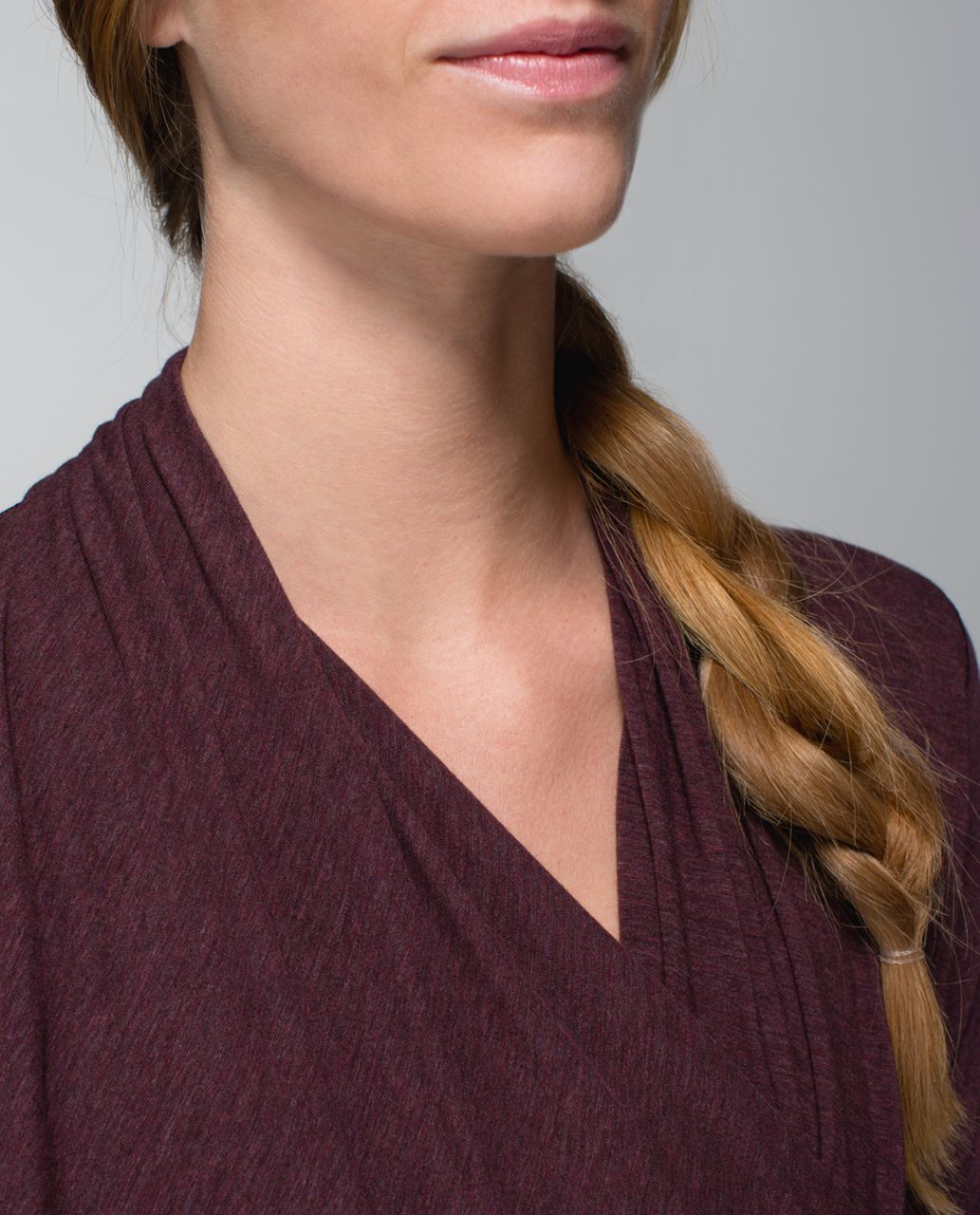 Lululemon Radiant Long Sleeve - Heathered Bordeaux Drama