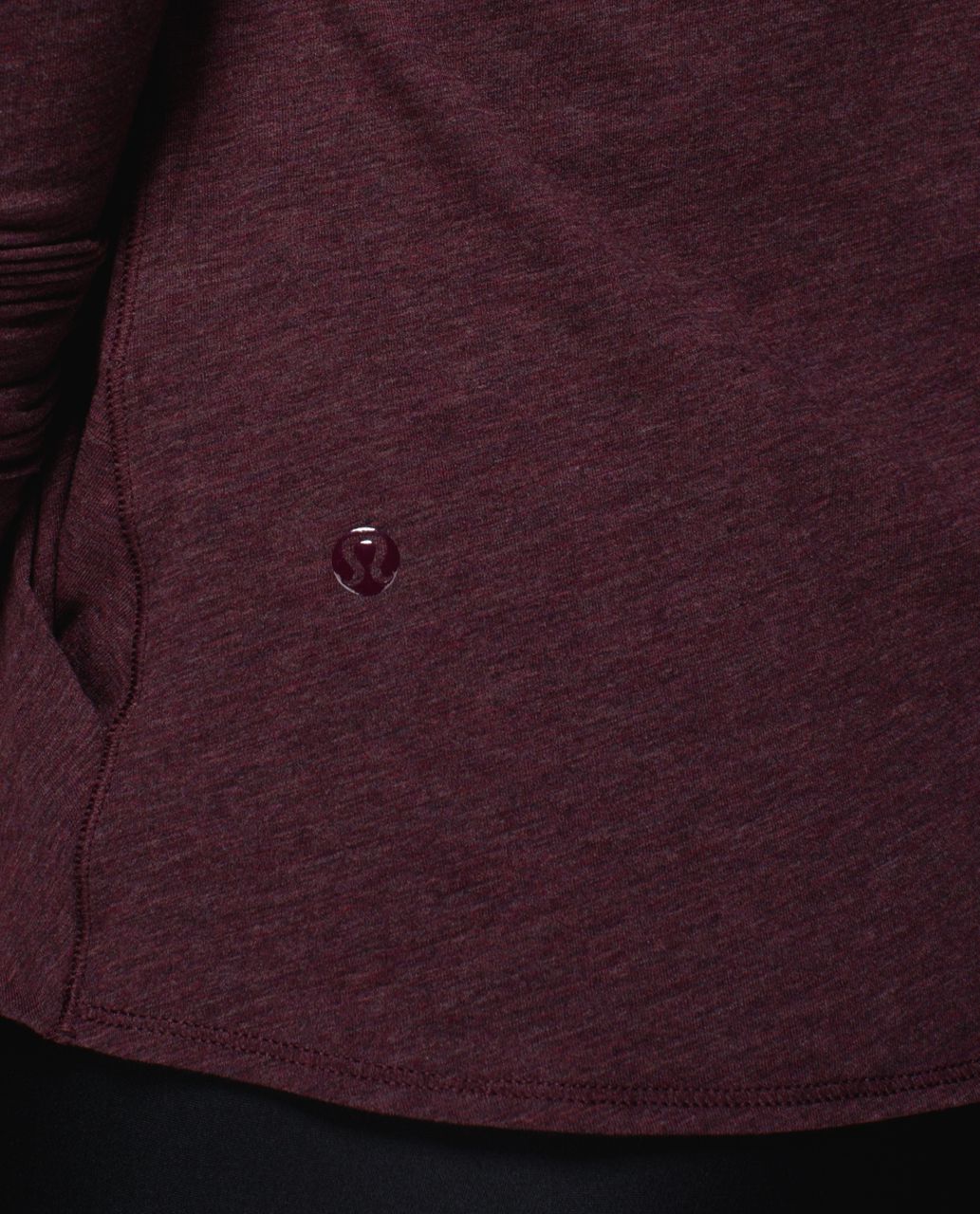 Lululemon Radiant Long Sleeve - Heathered Bordeaux Drama