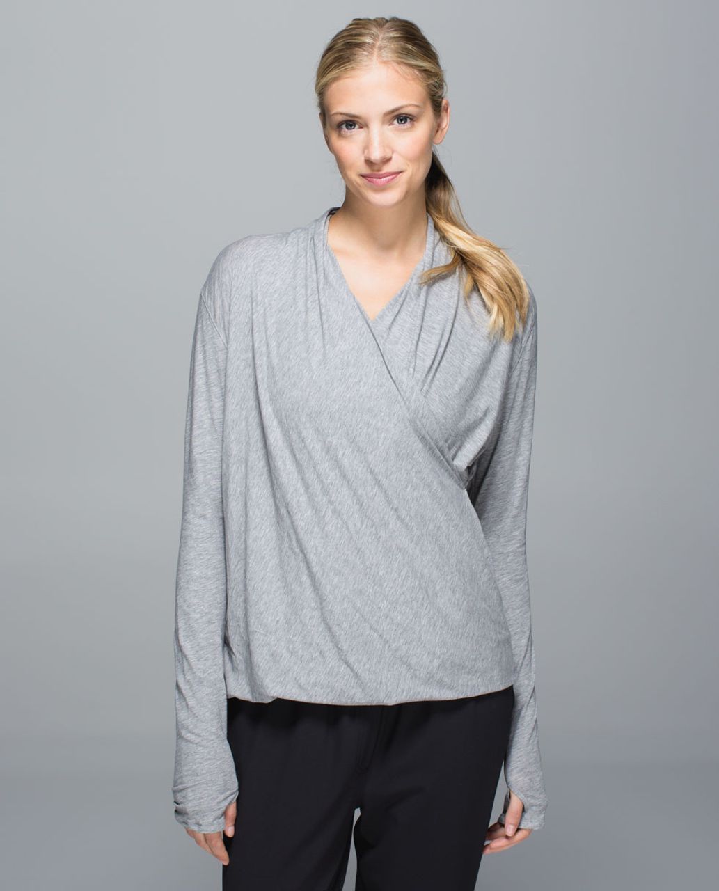 Lululemon Radiant Long Sleeve - Heathered Medium Grey (First Release)