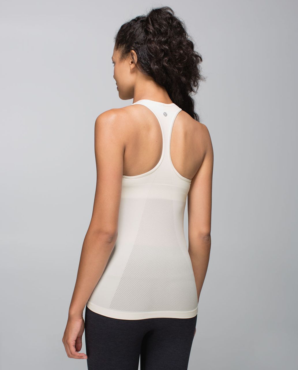 Lululemon Ebb & Flow Racerback Tank - Heathered Ghost