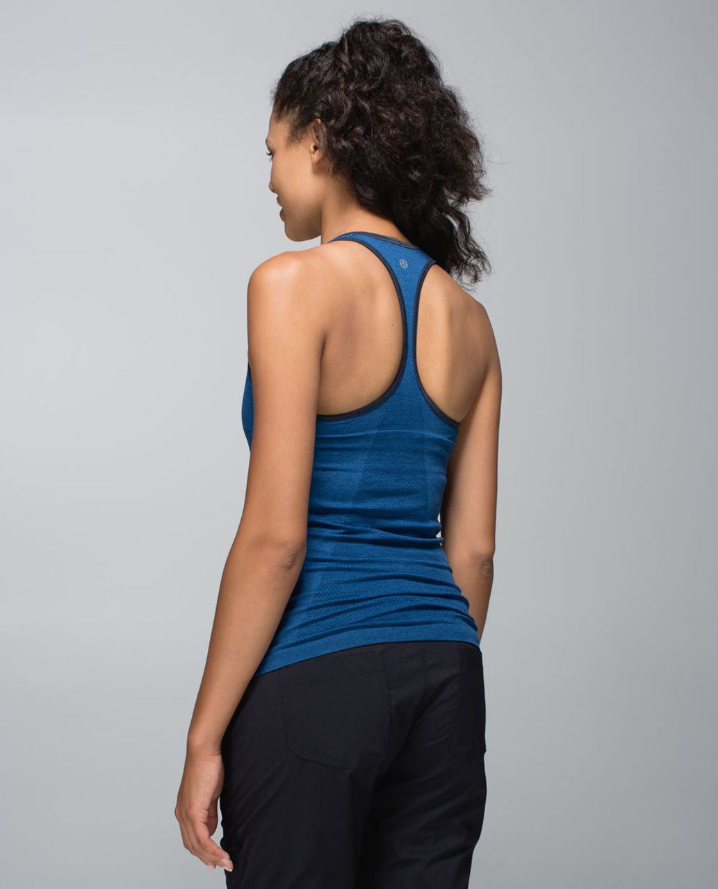 Lululemon Ebb & Flow Racerback Tank - Heathered Rugged Blue / Heathered Inkwell