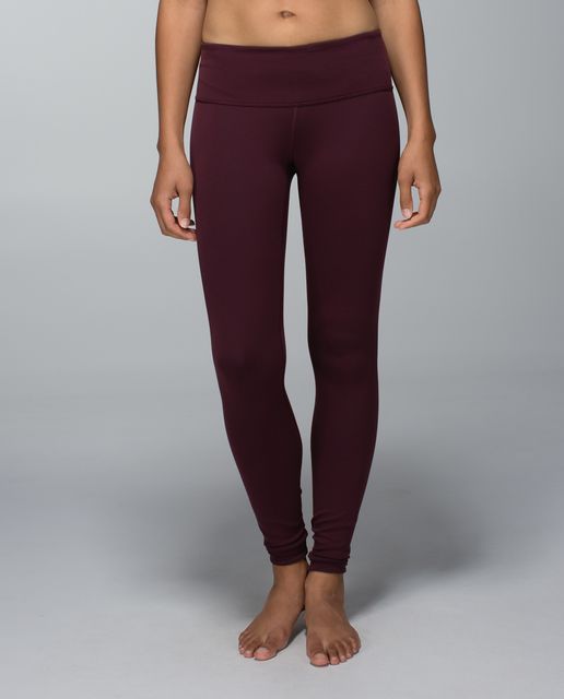 LULULEMON ATHLETICA Dark Red Wunder Under HR 7/8 Tight *LNY