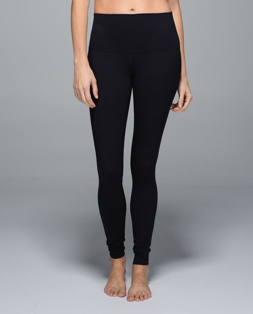 Lululemon Wunder Under Pant III - Coco Pique Black White - lulu fanatics