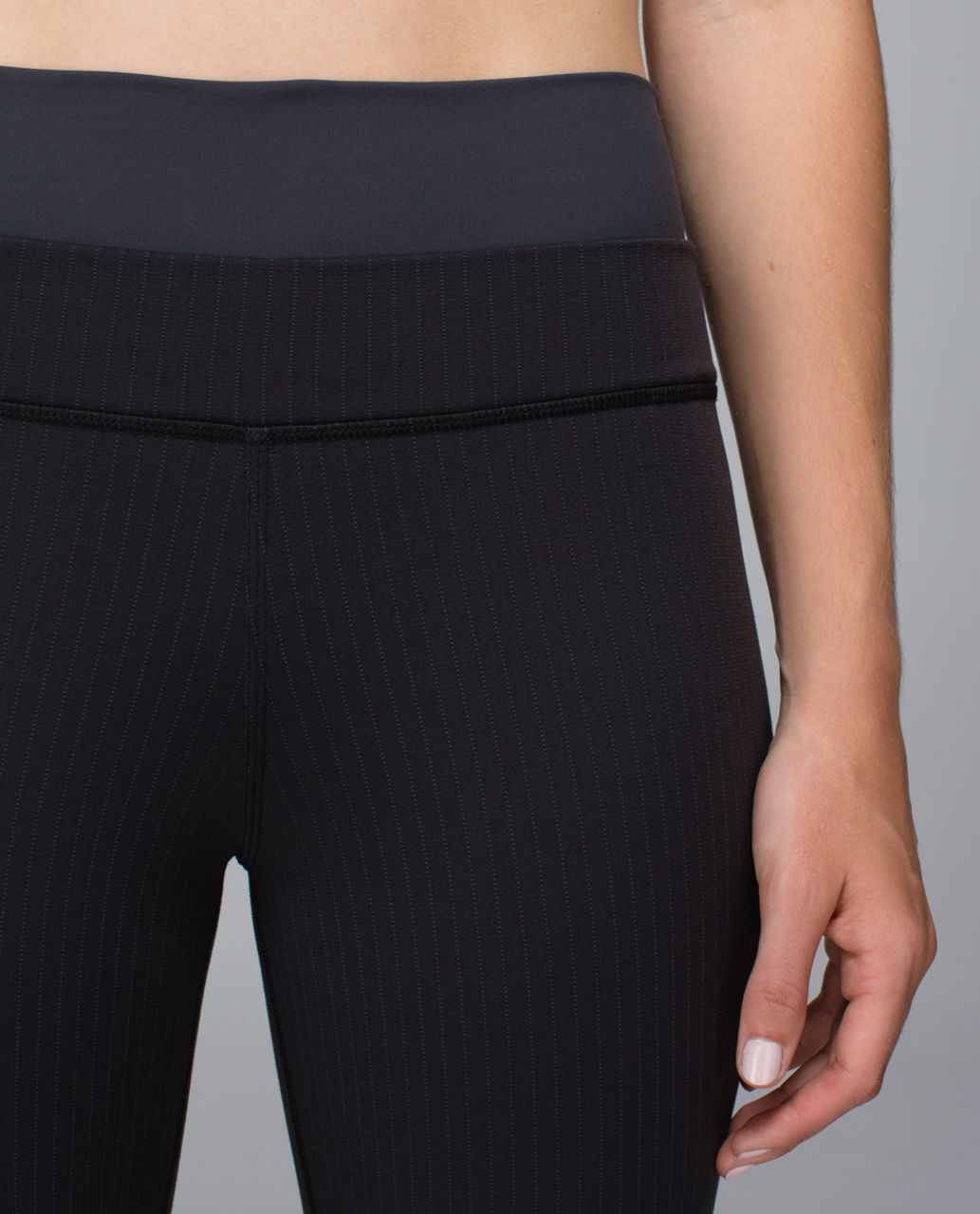 Lululemon Straight To Class Pant - Conductor Stripe Black Deep Coal / Deep Coal