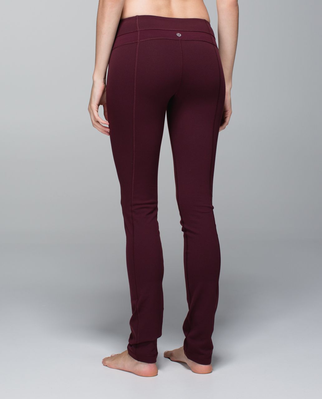 Lululemon Skinny Groove Pant - Diamond Dot Bordeaux Drama Black / Bordeaux Drama