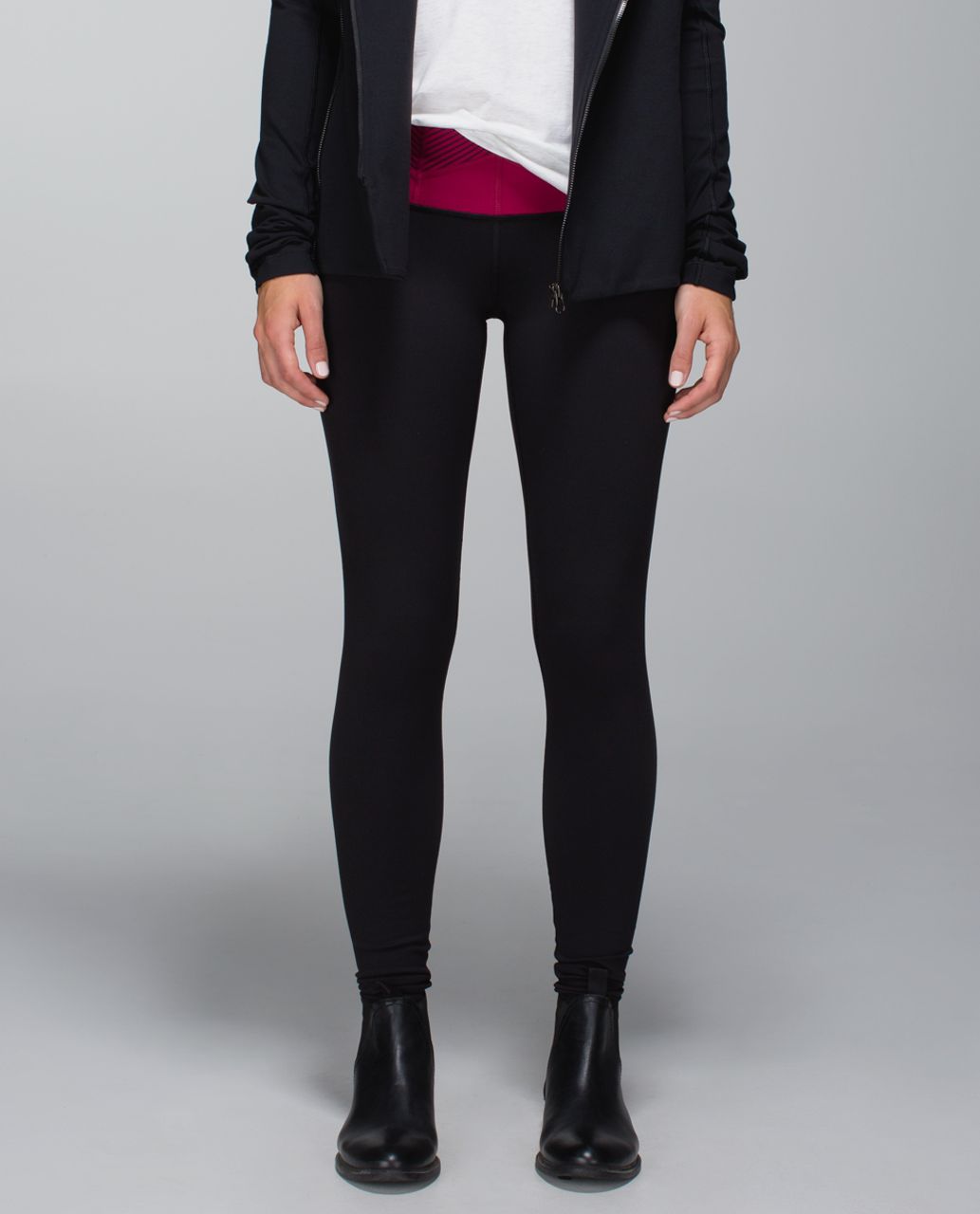 Lululemon Groove Pant II *Full-On Luon (Roll Down - Regular) - Black Cherry  / Star Crushed Black Cherry Black - lulu fanatics