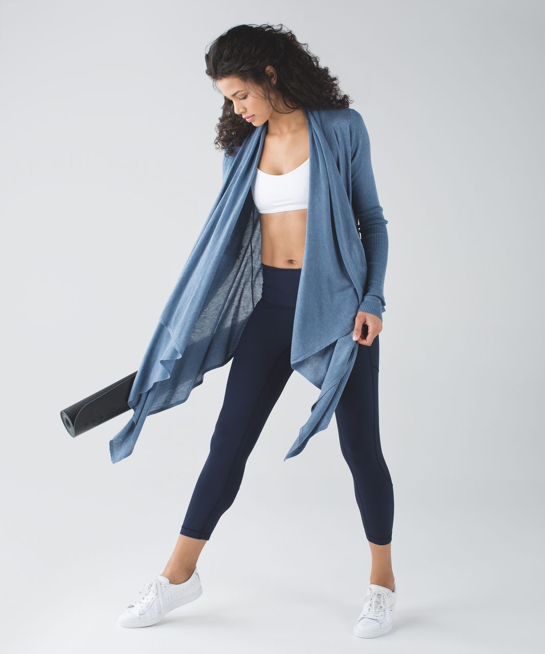 Lululemon Seek The Heat Crop - Inkwell