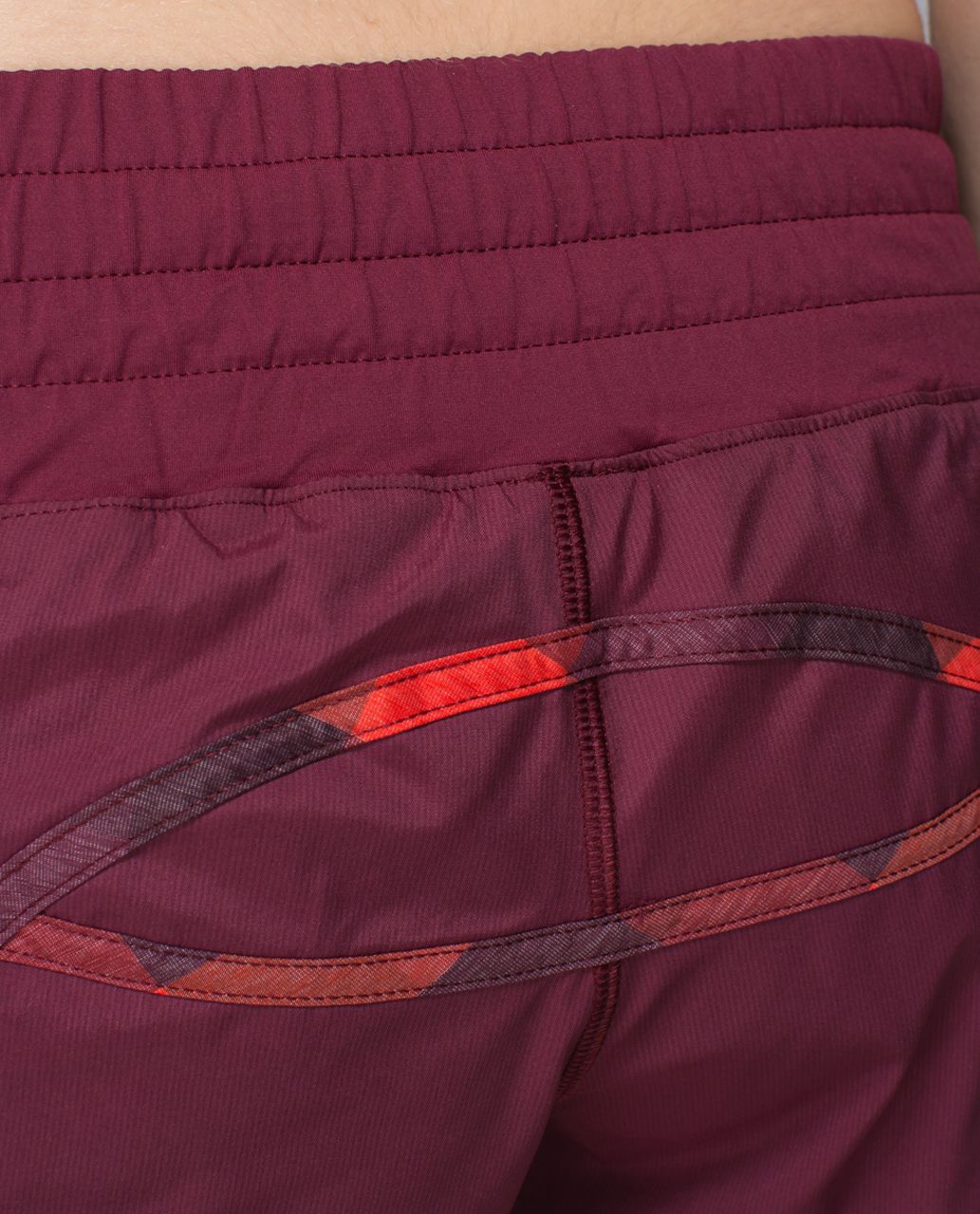 Lululemon Tracker Short II *2-way Stretch - Rust Berry / Yama Check Heathered Flaming Tomato / Rust Berry