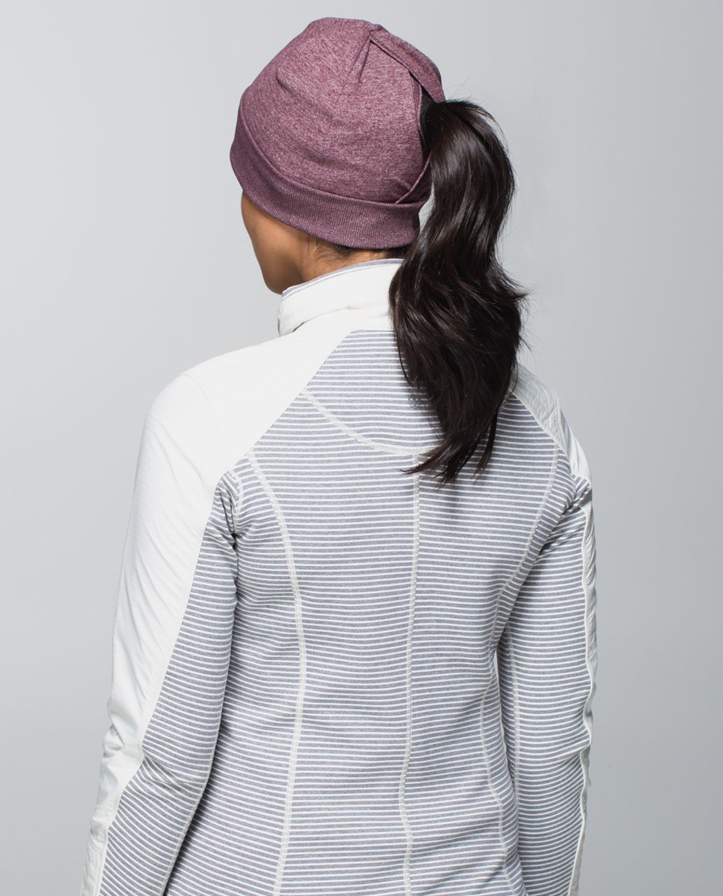 Lululemon Run With Me Toque - Hyper Stripe Heathered Bordeaux Drama Bumble Berry / Heathered Bordeaux Drama