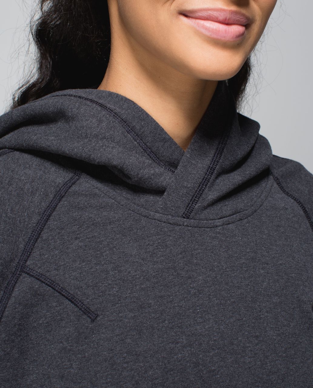 Lululemon Om & Roam Pullover - Heathered Black /  Black