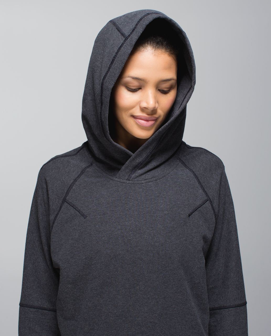 Lululemon Om & Roam Pullover Hoodie Sweatshirt Side Zippers Women's Size 2  Gray 