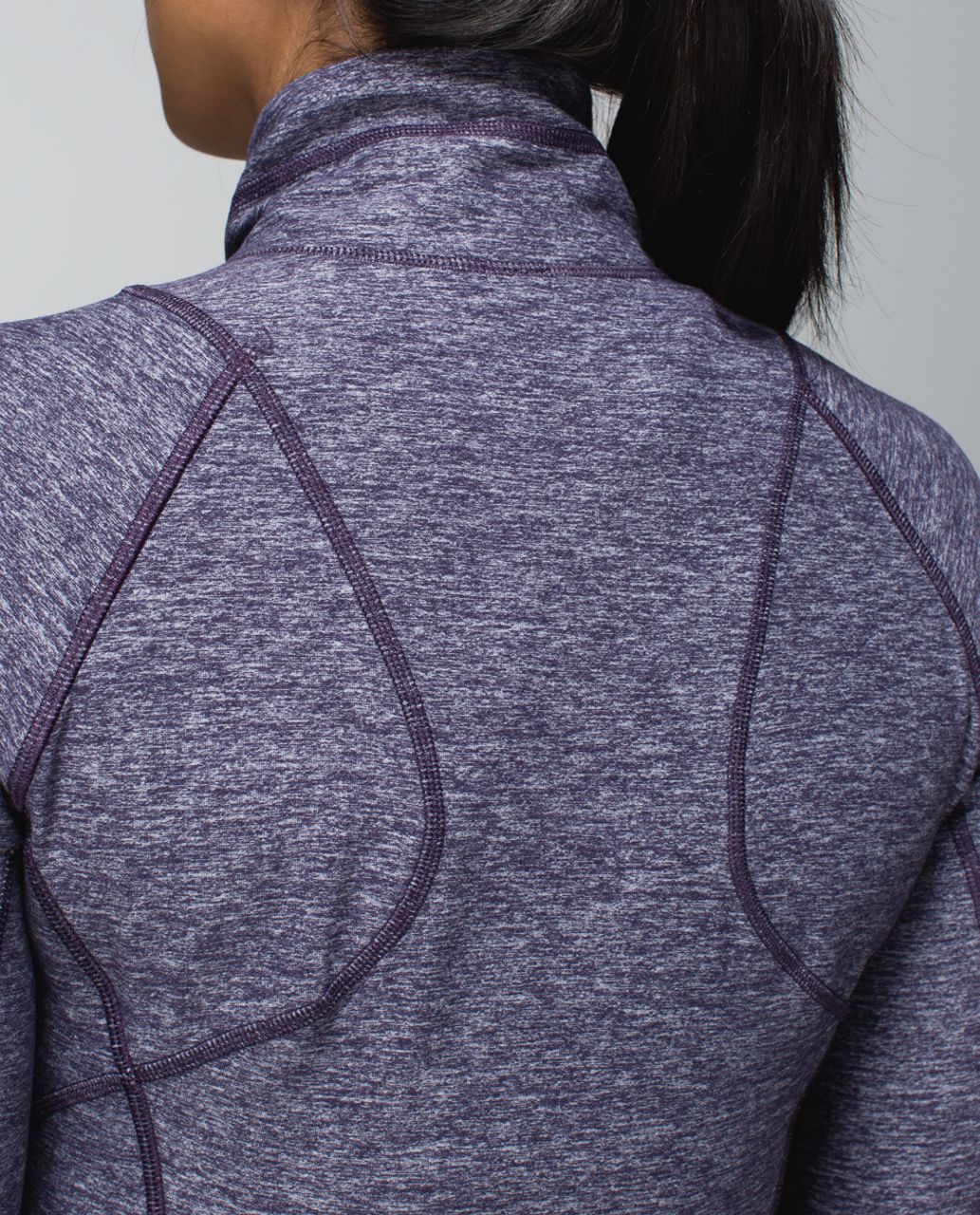 Lululemon Race Your Pace 1/2 Zip - Heathered Black Grape