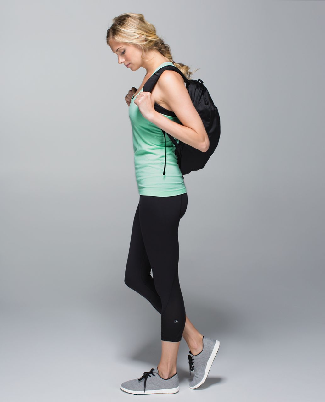 Lululemon Run:  Swiftly Tech Racerback - Heathered Toothpaste