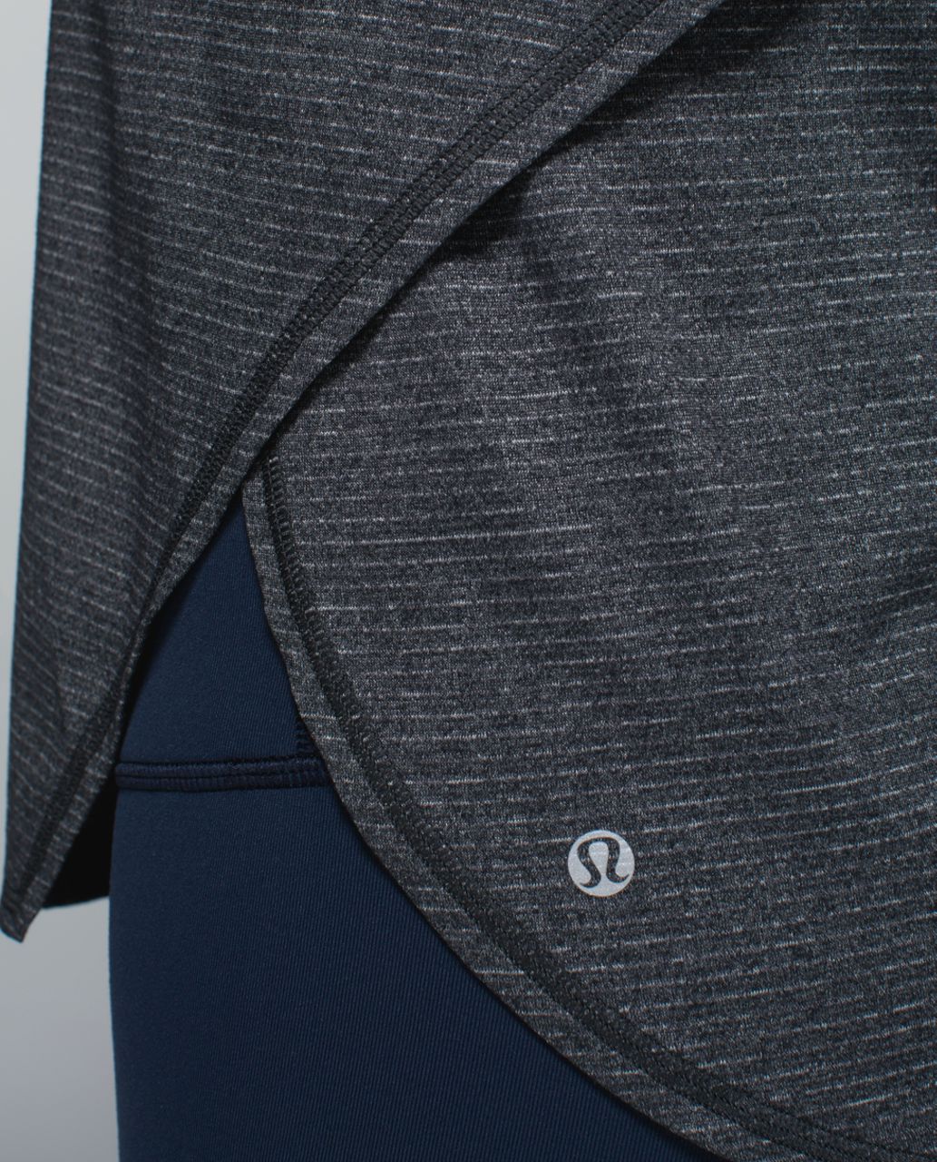 Lululemon Seek The Heat Tank - Heathered Black / Black - lulu fanatics