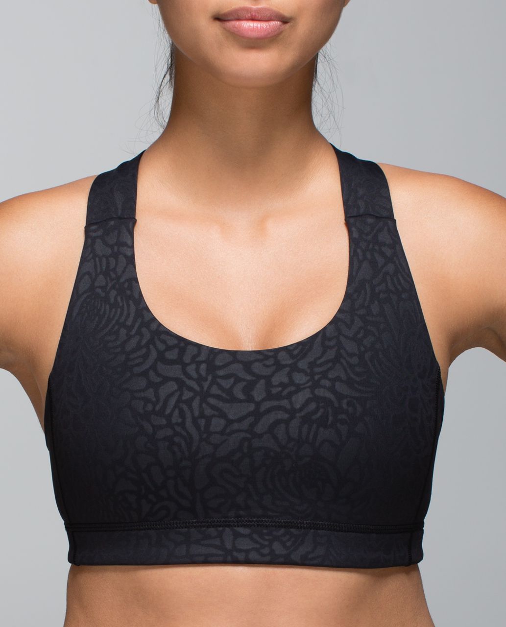 Lululemon All Sport Bra - Petal Camo Embossed Black