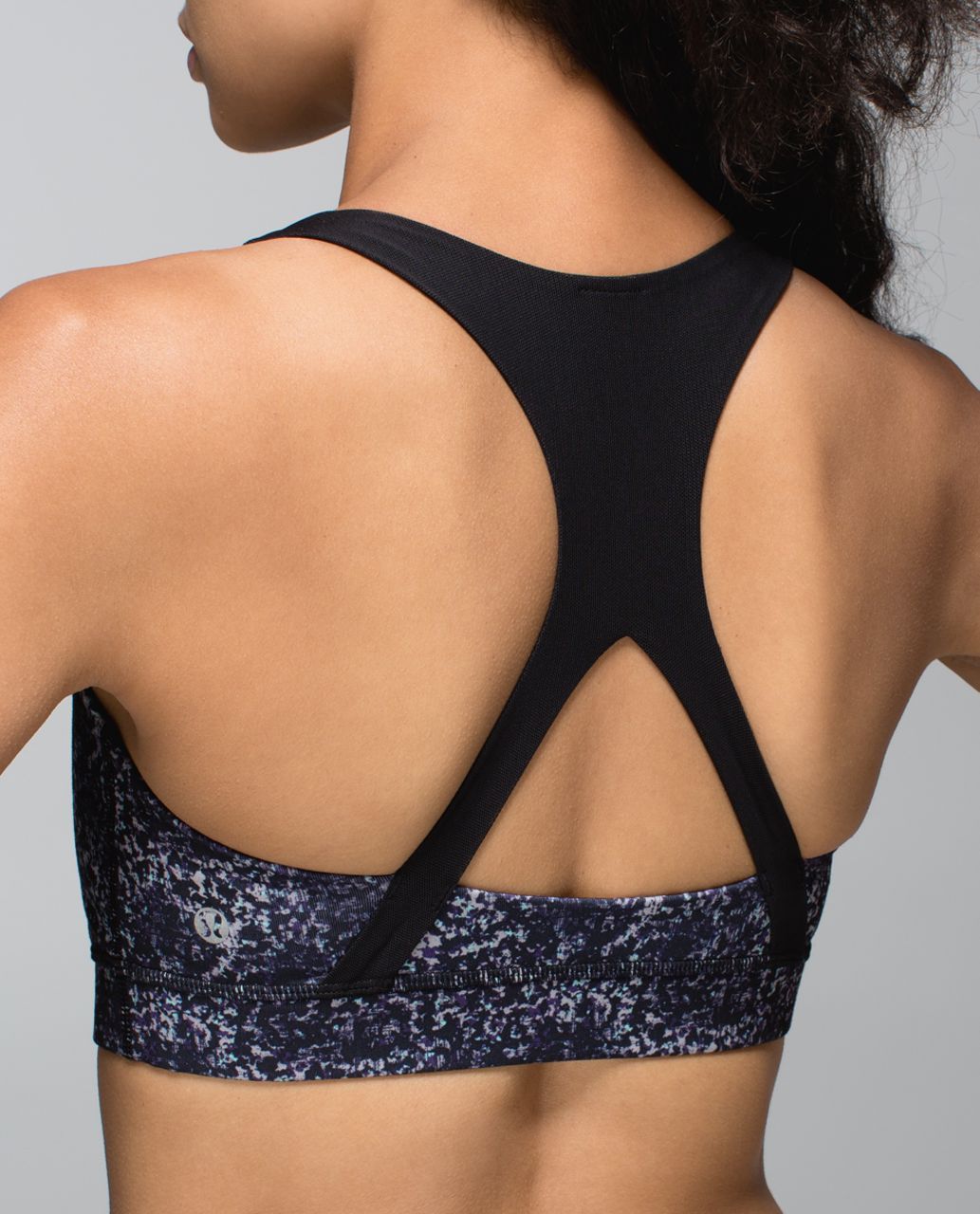 Lululemon 50 Rep Bra - Rocky Road Sand Dune Toothpaste / Black