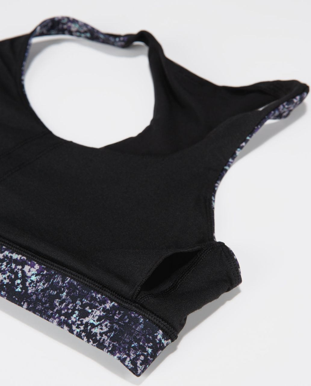 Lululemon 50 Rep Bra - Rocky Road Sand Dune Toothpaste / Black