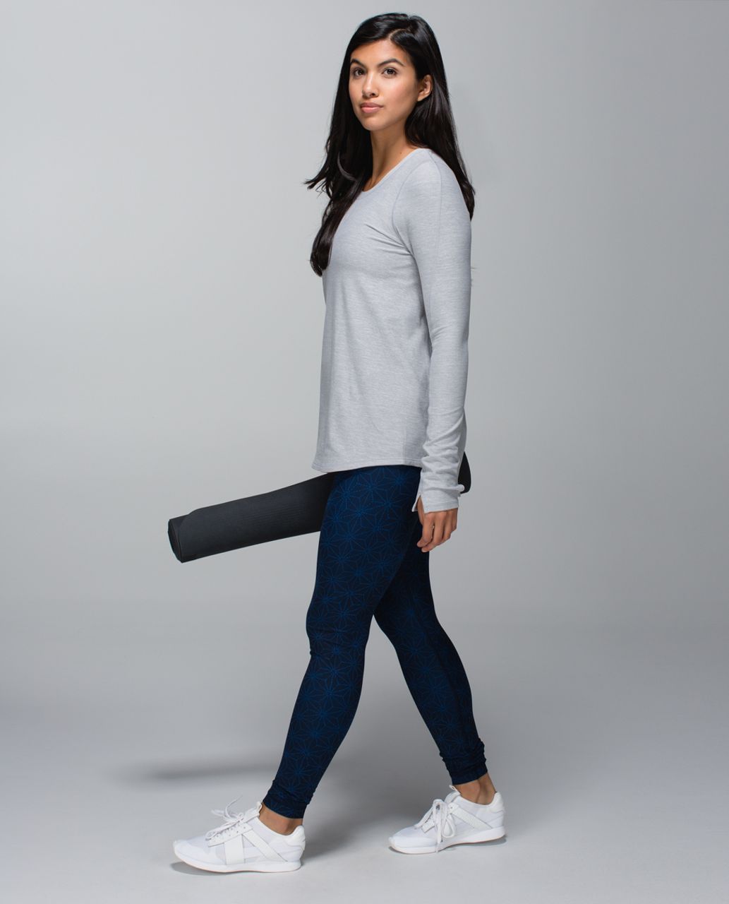 Lululemon Wunder Under Roll Down Leggings- “Heathered Herringbone/Black/White”