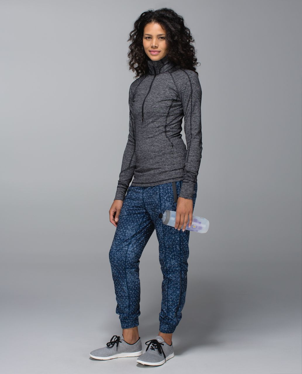 Lululemon Track To Reality Pant II - Exploded Sashico Cross Inkwell Ghost