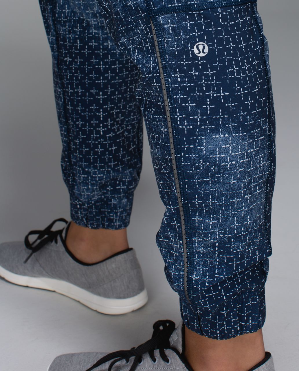 Lululemon Track To Reality Pant II - Exploded Sashico Cross Inkwell Ghost