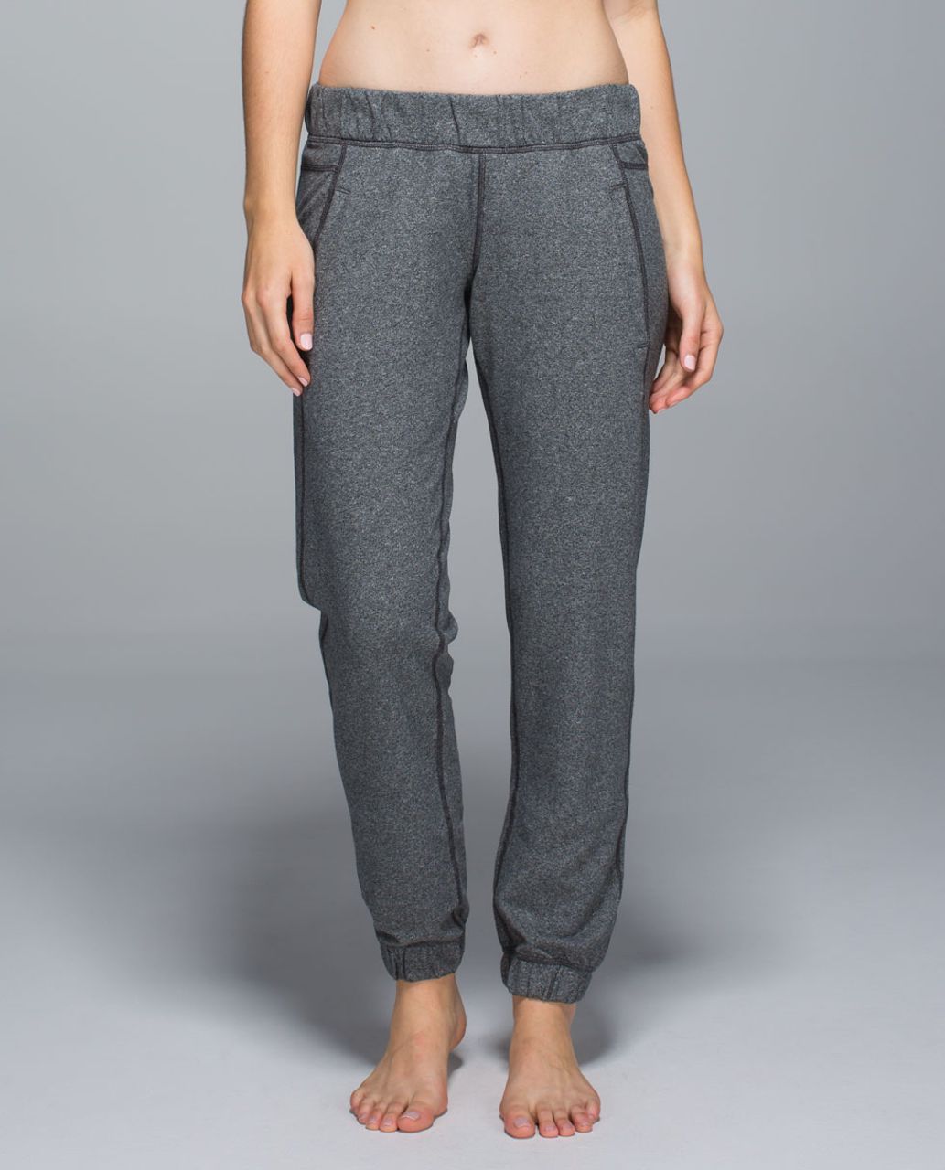 Lululemon Sattva Pant II - Heathered Speckled Black / Black