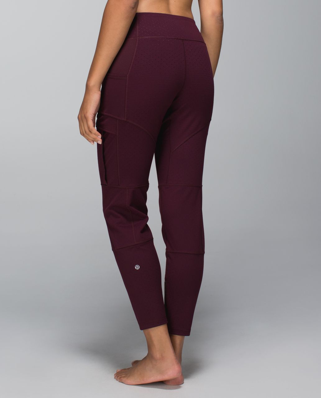 Lululemon Om & Roam Untight Tight - Shine Dot Bordeaux Drama / Bordeaux Drama