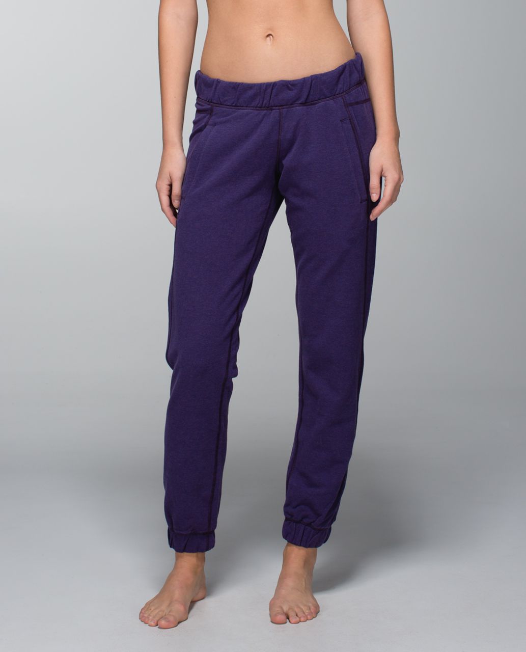 Lululemon Sattva Pant II - Heathered Black Grape / Black