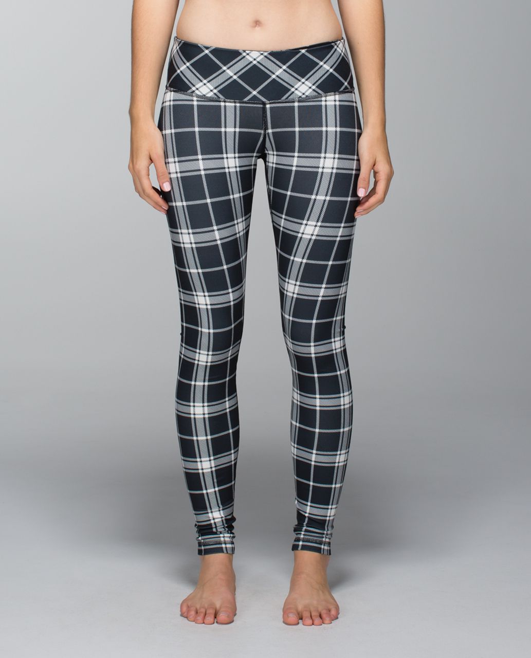 Lululemon Wunder Under Pant *Full-On Luon - Varsity Plaid Printed Ghost  Deep Coal - lulu fanatics