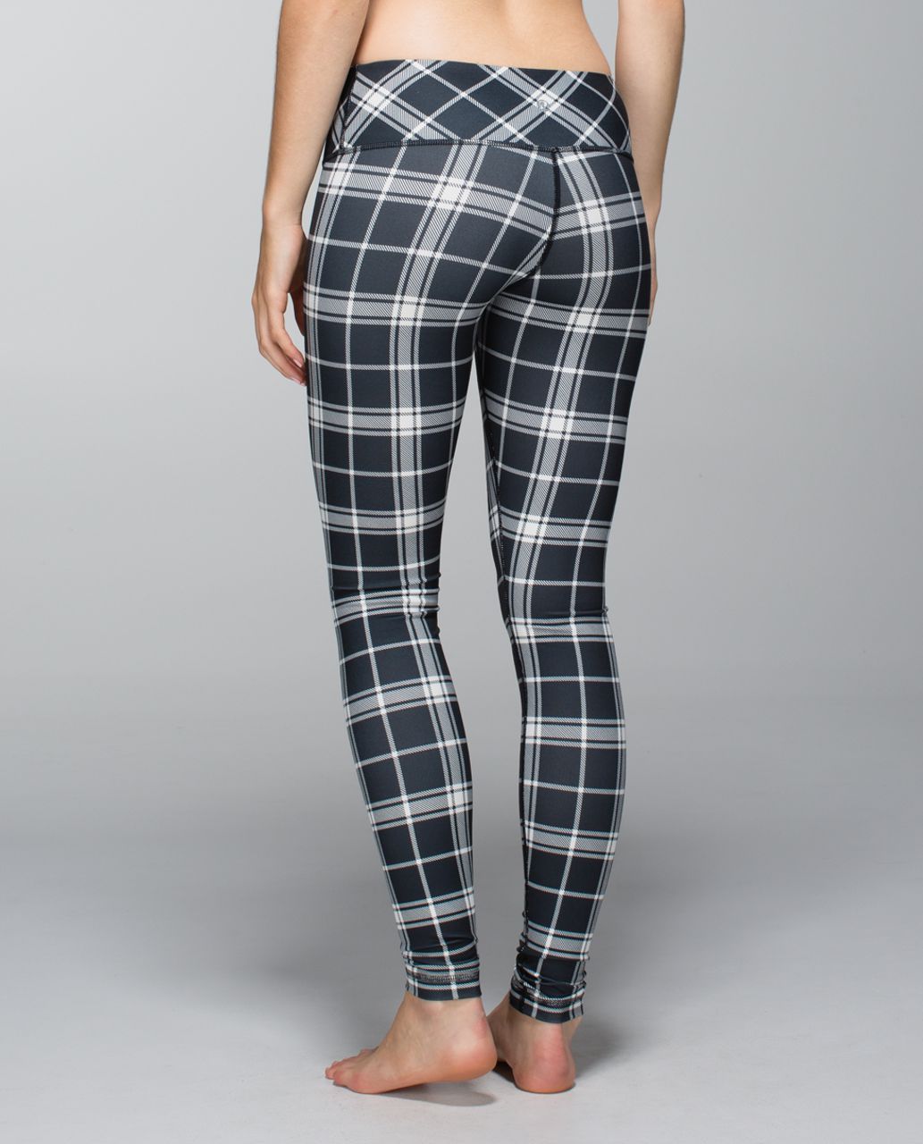 lululemon wunder under pant full on luon varsity plaid printed ghost deep coal 15902 113646