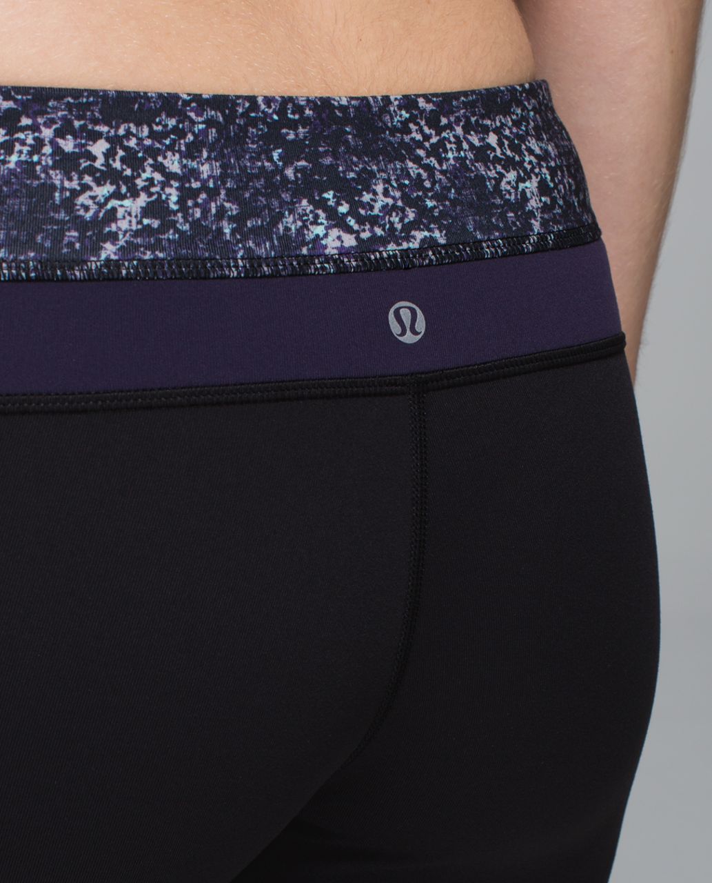 Lululemon Wunder Groove Pant *Full-On Luon - Black / Rocky Road