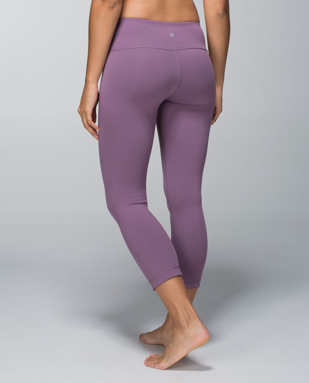 Lululemon Wunder Under Crop (Reversible) - Purple Fog / Black - lulu ...