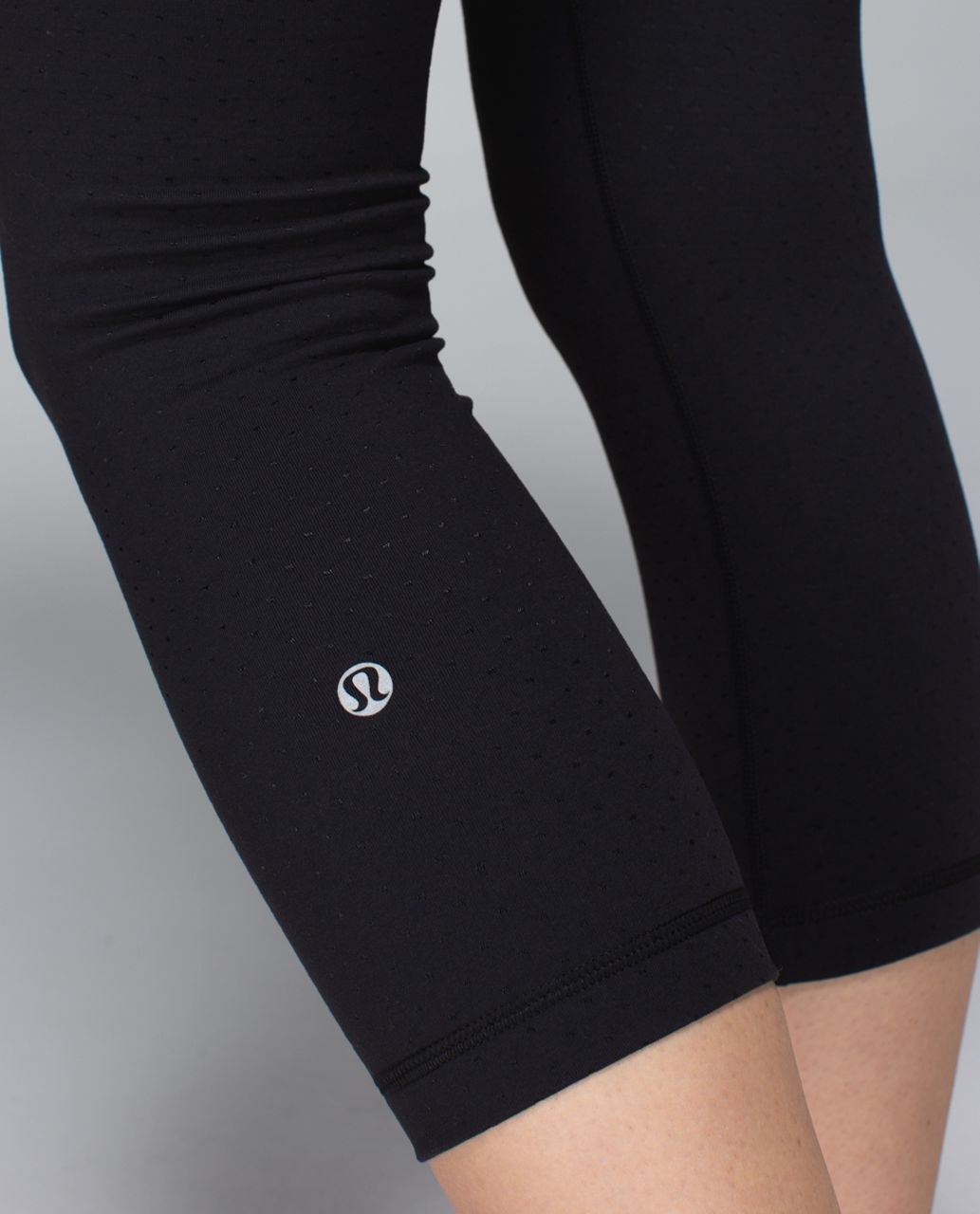 Lululemon Wunder Under Crop III - Heathered Slate - lulu fanatics