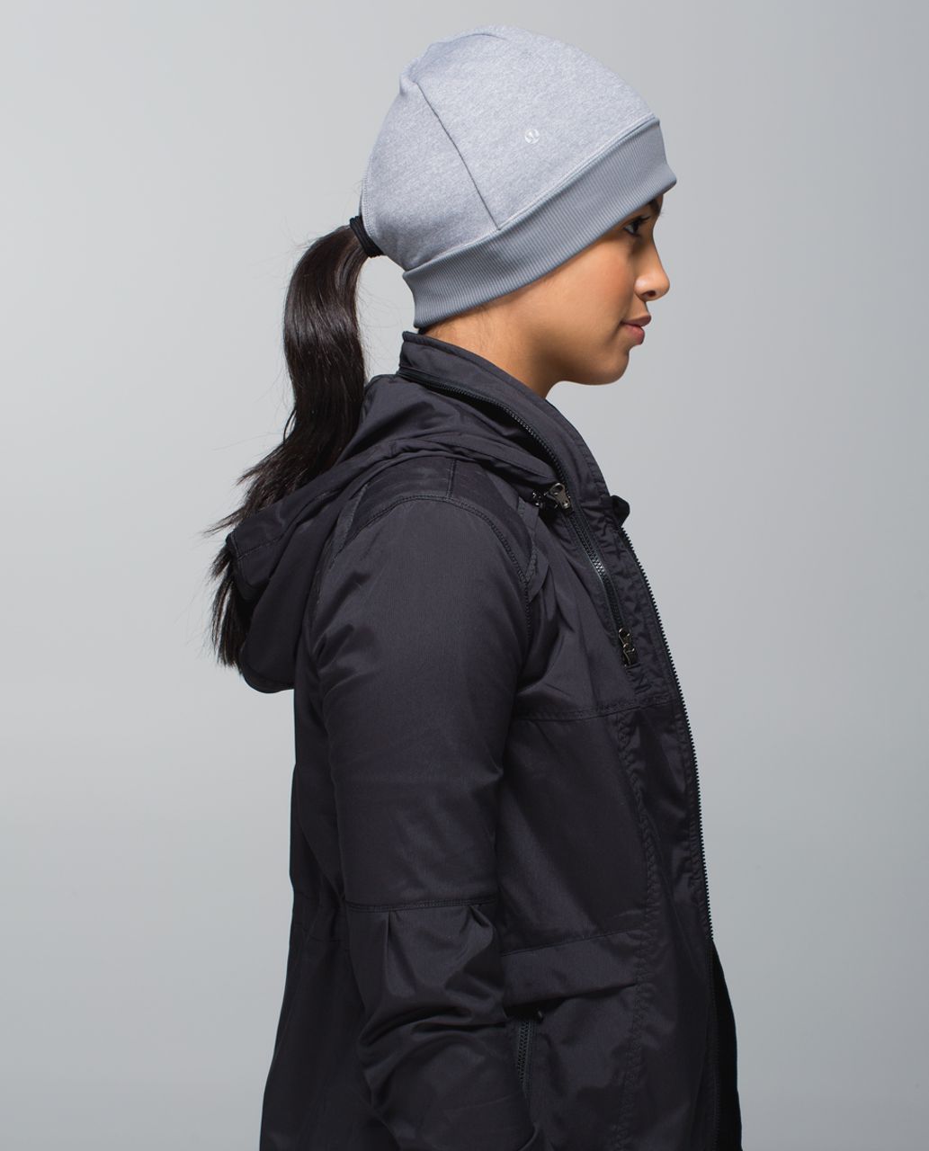 Lululemon Run With Me Toque - Hyper Stripe Heathered Slate Ghost / Heathered Slate