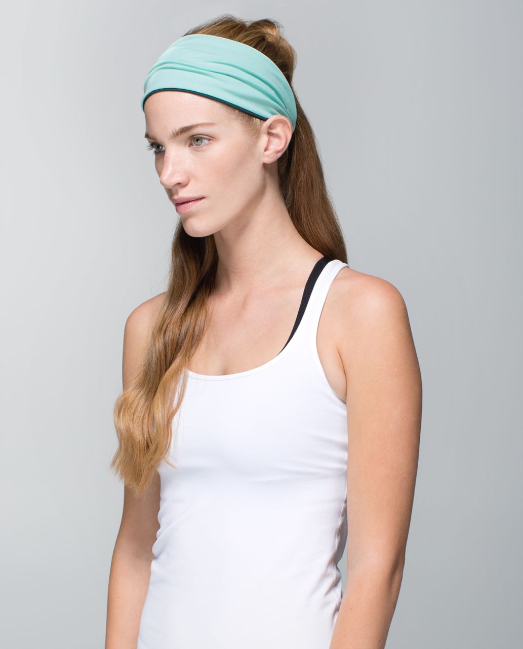 Lululemon Bang Buster Headband *Reversible - Fuel Green / Toothpaste