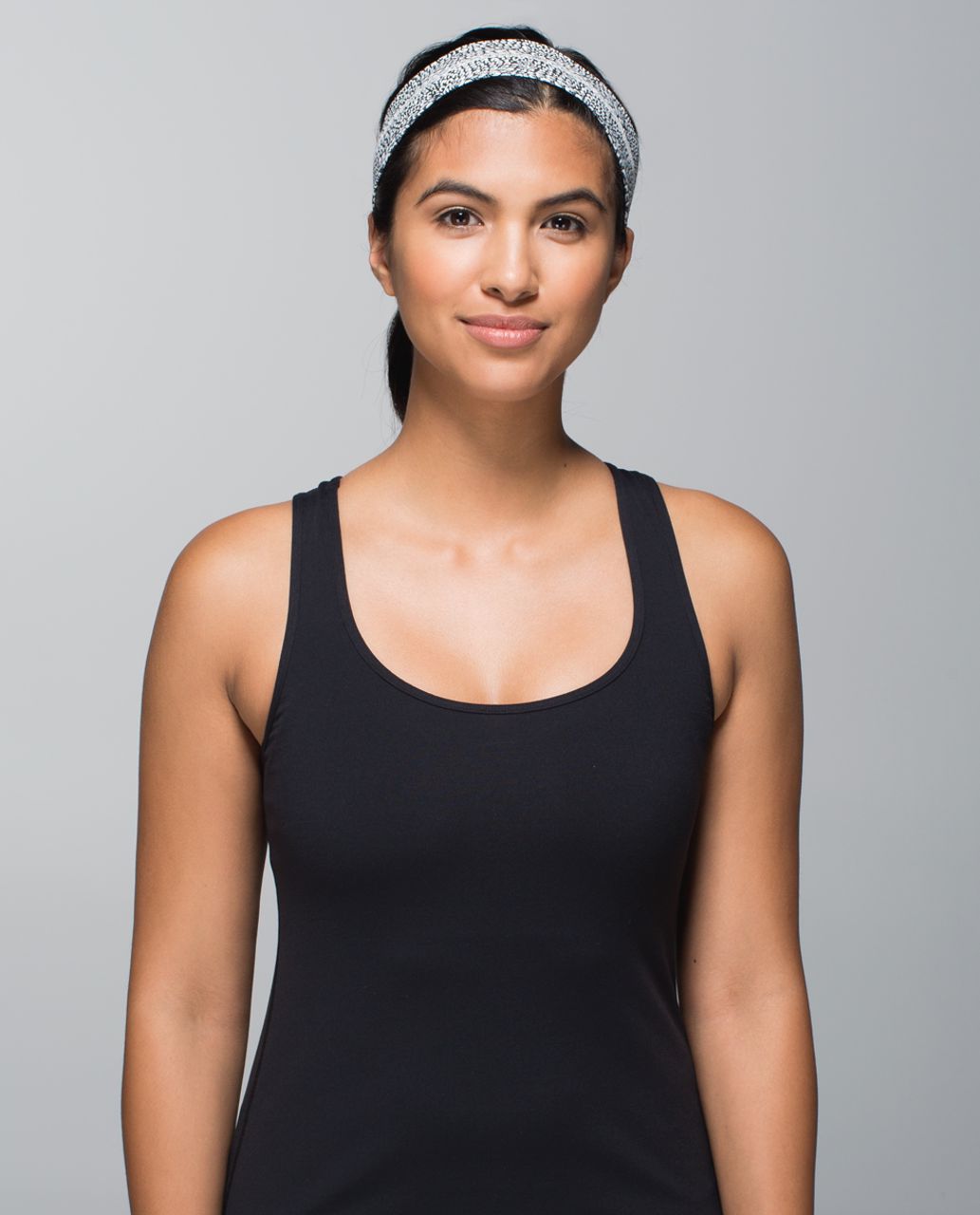 Lululemon Fly Away Tamer Headband - Plush Petal Deep Coal Ghost