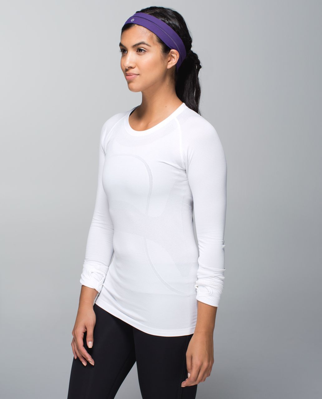 Lululemon Fly Away Tamer Headband - Going Grape