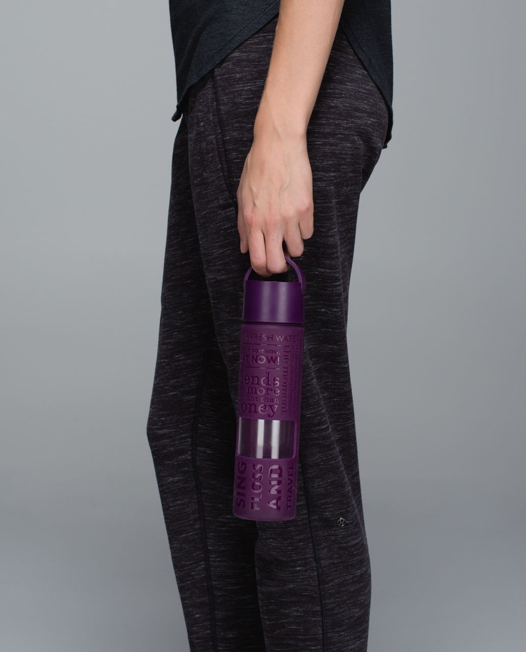 Lululemon Pure Focus Glass Water Bottle - Boom Juice / Deepest Cranberry -  lulu fanatics