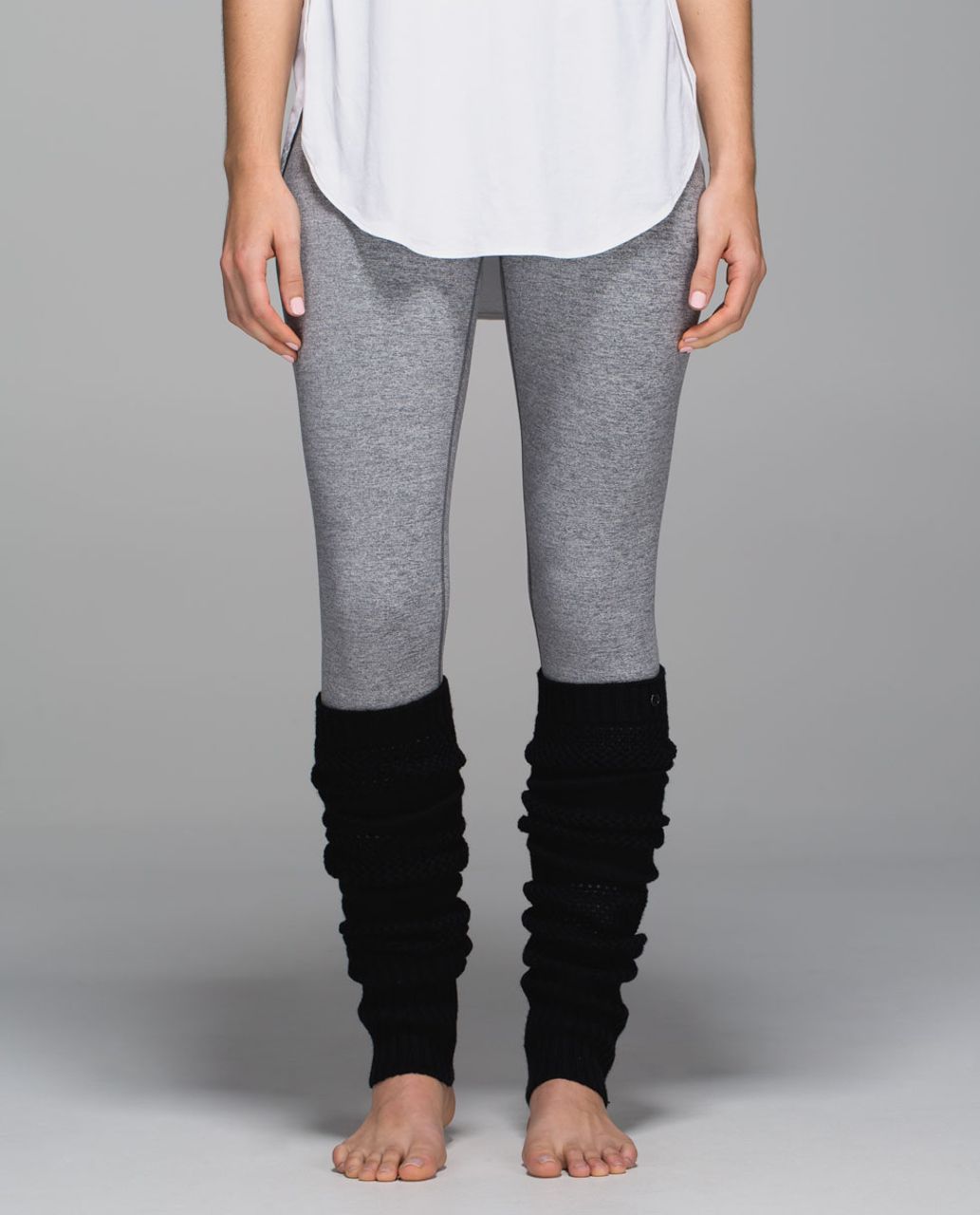 Lululemon Tip To Toe Leg Warmers - Heathered Black