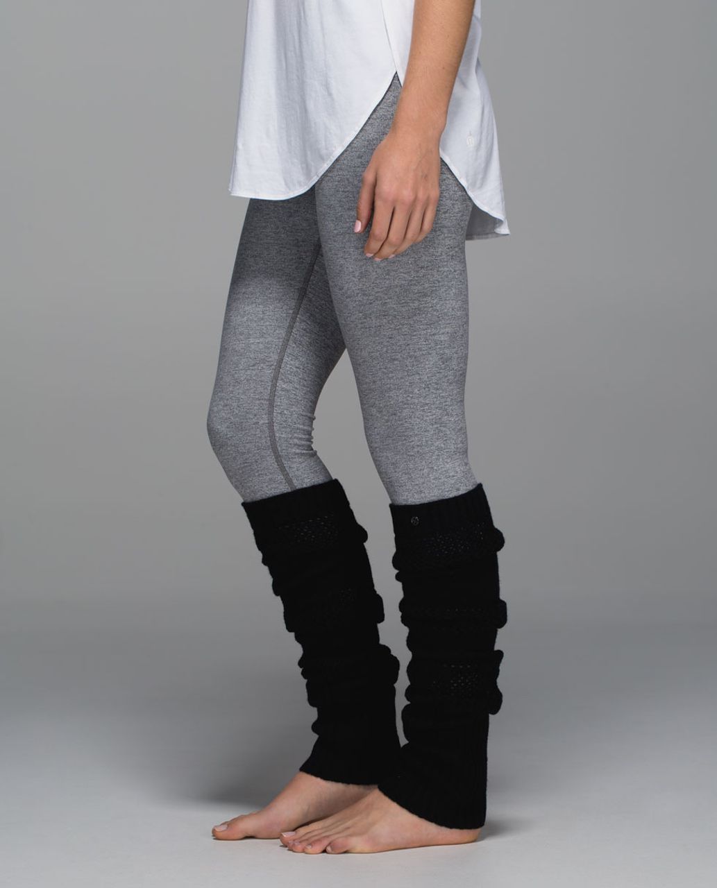 Lululemon Tip To Toe Leg Warmers - Heathered Black