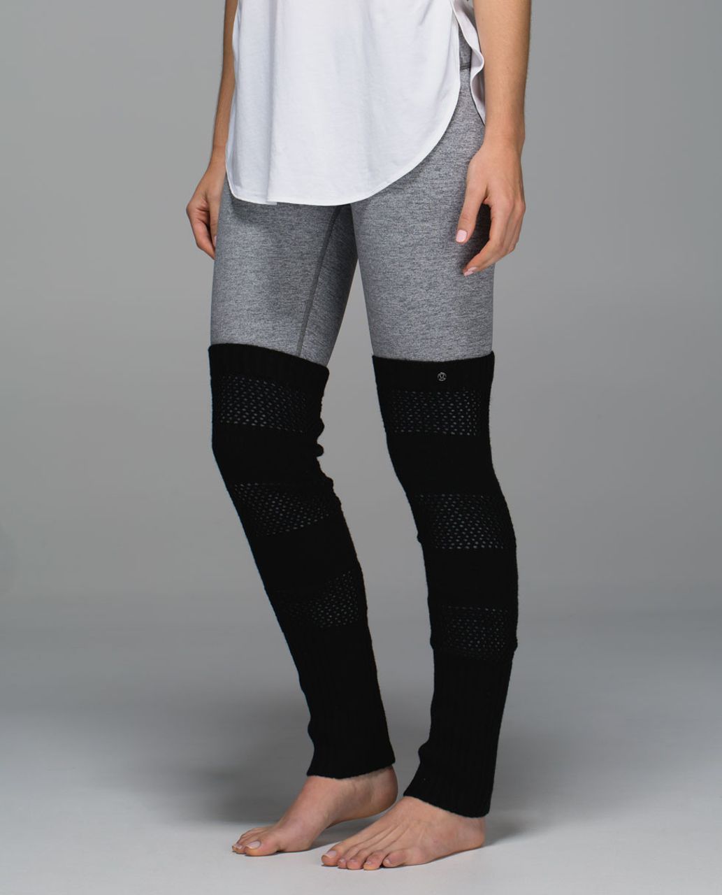 Lululemon Tip To Toe Leg Warmers - Heathered Black