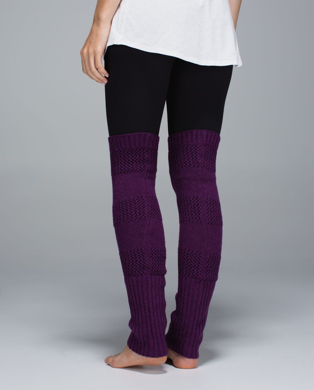 Lululemon Tip To Toe Leg Warmers - Heathered Berry Yum Yum