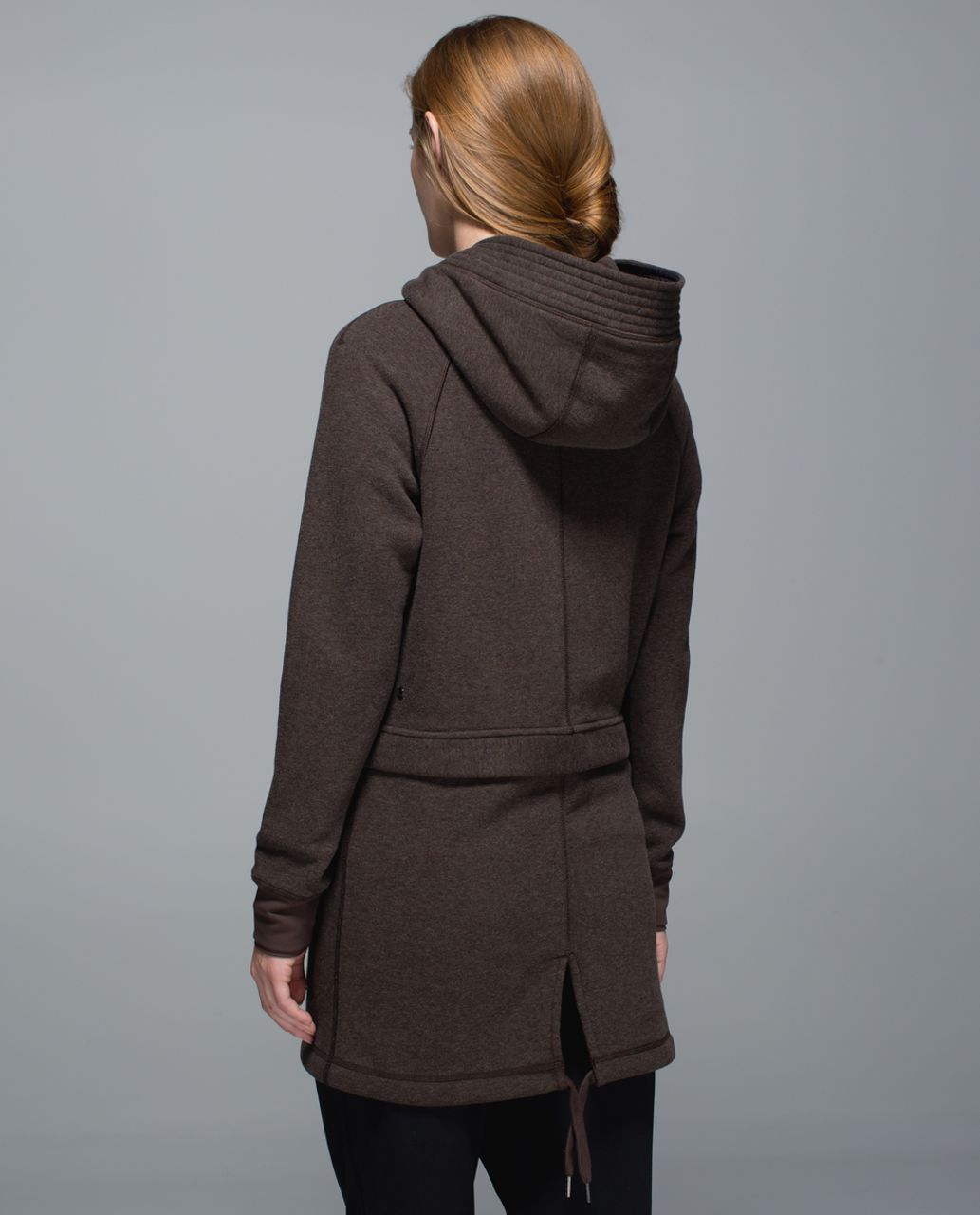 Lululemon Long & Short Of It Jacket - Heathered Bark Chocolate / Bark Chocolate