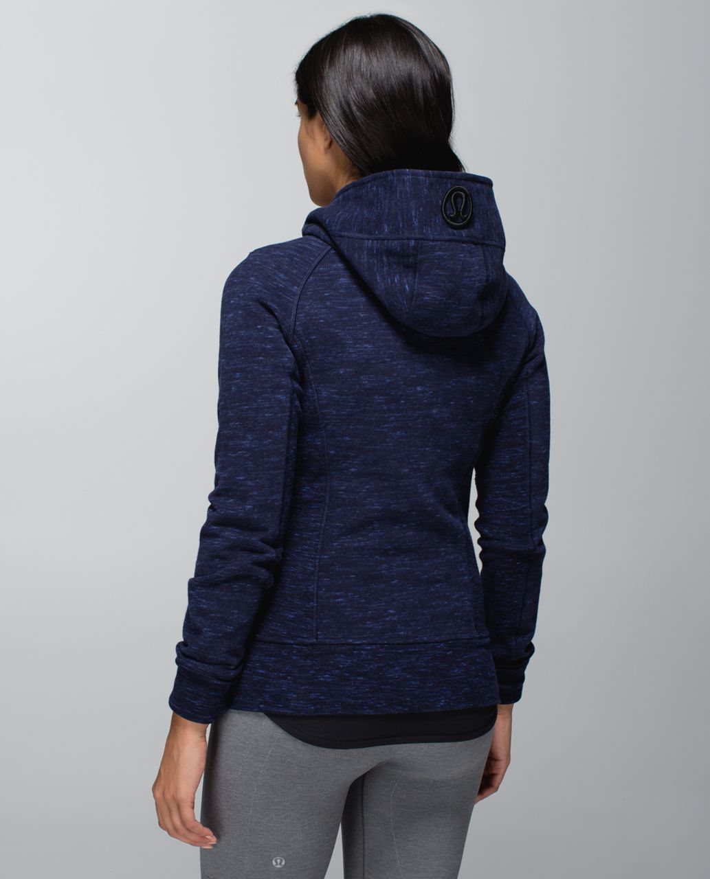 Lululemon Scuba Hoodie II - Heathered Marled Black Grape / Black