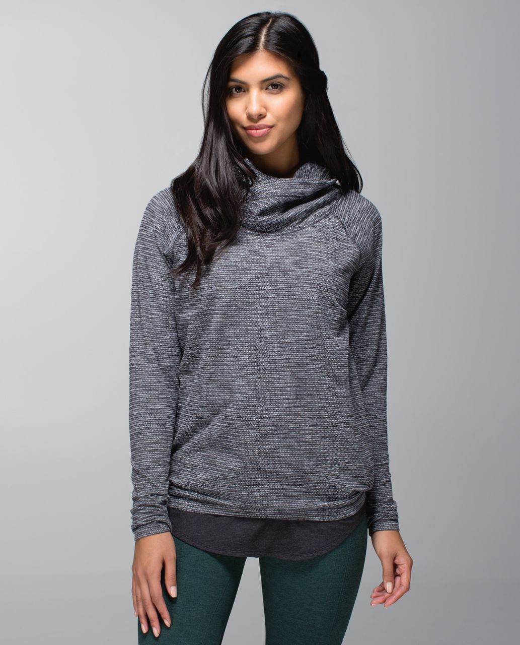 Lululemon Healthy Heart Pullover - Coco Pique Black - lulu fanatics