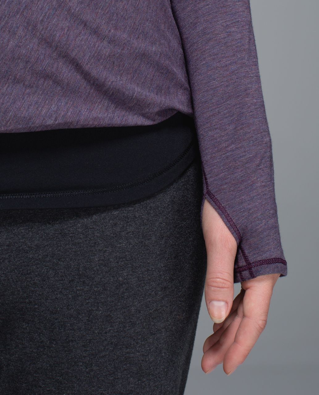 Lululemon Radiant Long Sleeve - Heathered Purple Fog