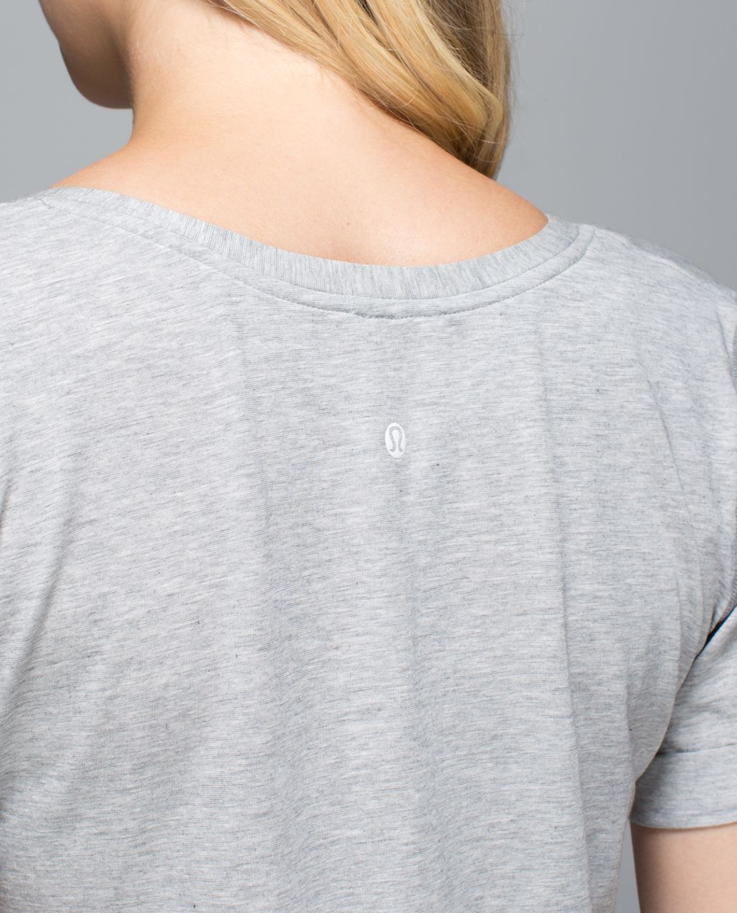 Lululemon Love Tee - Mini Stripe Heathered Medium Grey Angel Wing