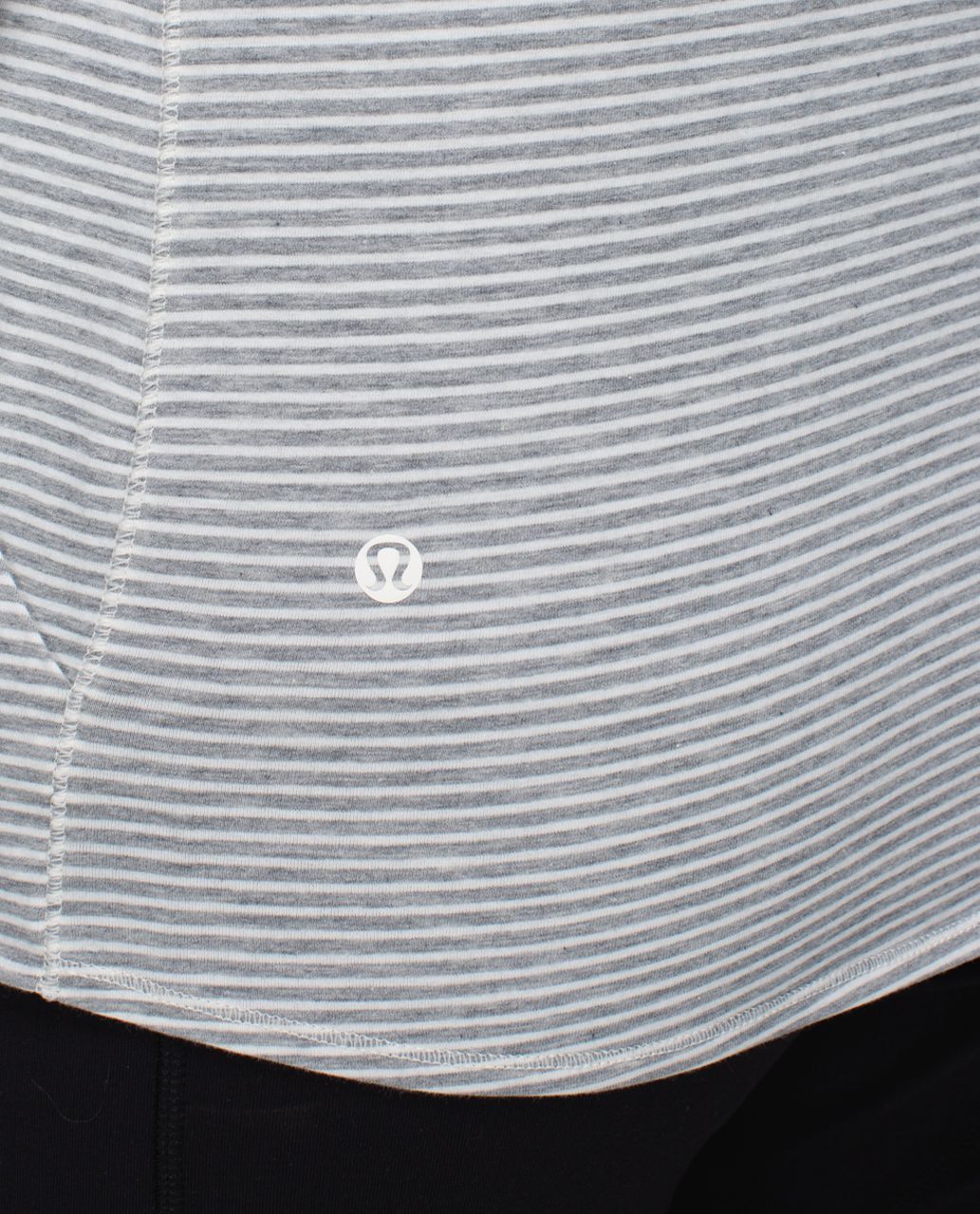 Lululemon Radiant Long Sleeve - Hyper Stripe Heathered Medium Grey Ghost