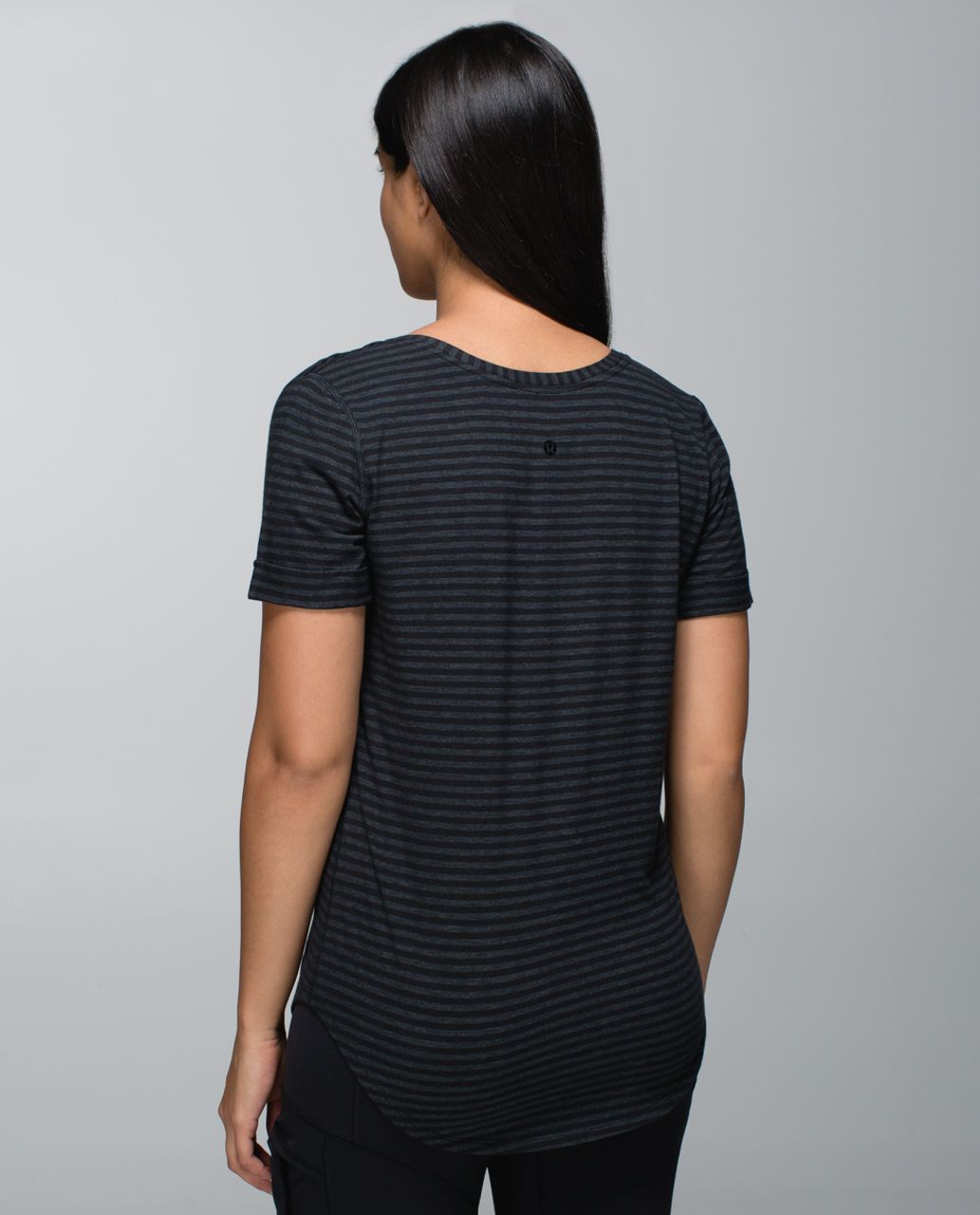 Lululemon Love Tee - Classic Stripe Heathered Black Black