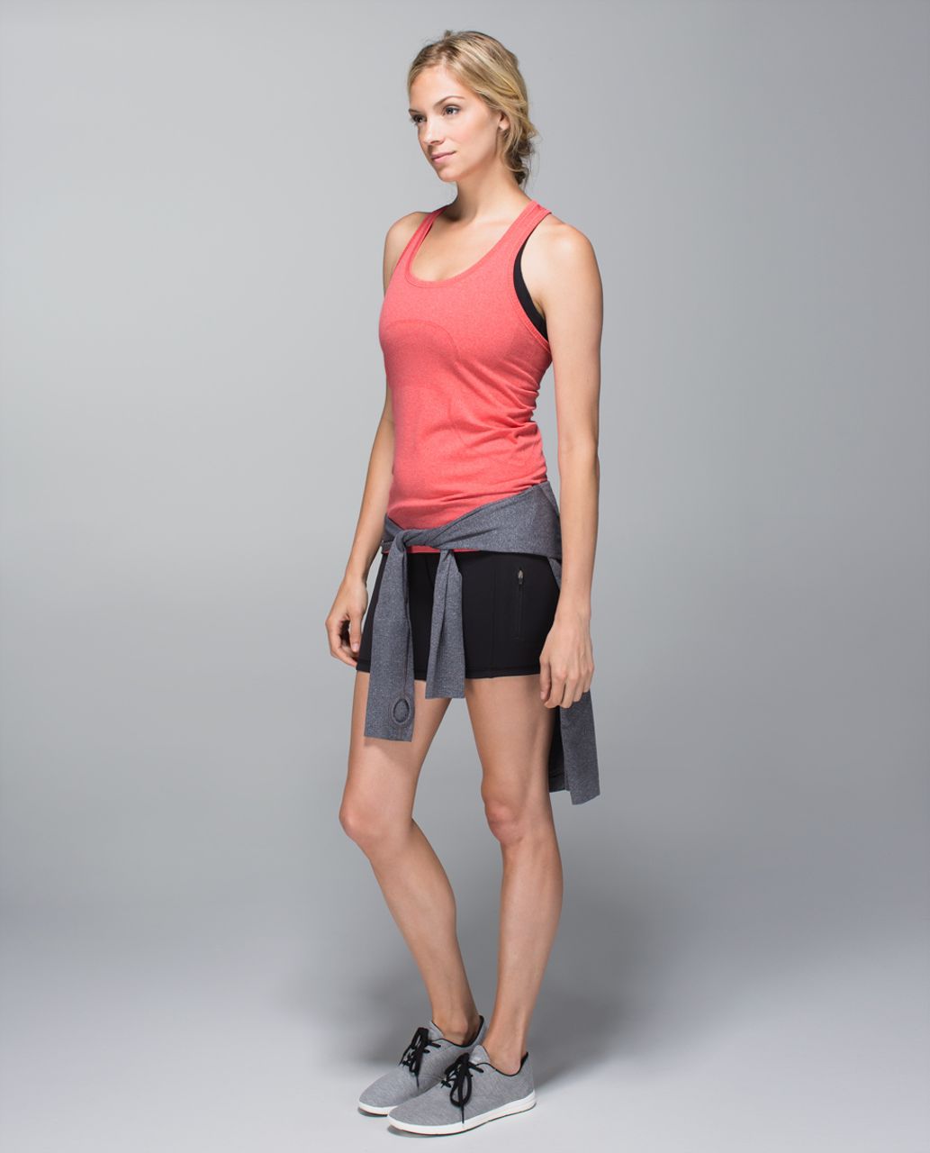 Lululemon Run:  Swiftly Tech Racerback - Heathered Rad Red